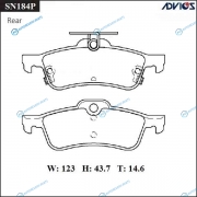 SN184P Дисковые тормозные колодки ADVICS