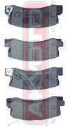 AKD-1180 Колодки тормозные дисковые задние AKYOTO