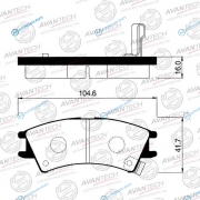 AV207 Колодки тормозные дисковые Avantech