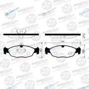 AV099 Колодки тормозные дисковые Avantech