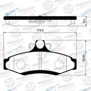 AV077 Колодки тормозные дисковые Avantech
