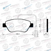 AV094 Колодки тормозные дисковые Avantech