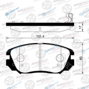 AV203 Колодки тормозные дисковые Avantech (противоскрипная пластина в компл.)