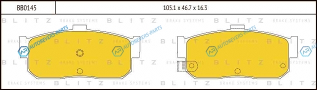 BB0145 Колодки тормозные дисковые