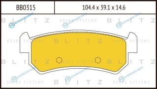BB0315 Колодки тормозные дисковые