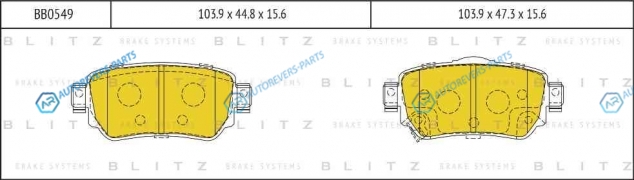 BB0549 Колодки тормозные дисковые
