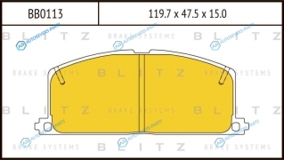 BB0113 Колодки тормозные дисковые