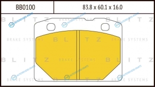 BB0100 Колодки тормозные дисковые