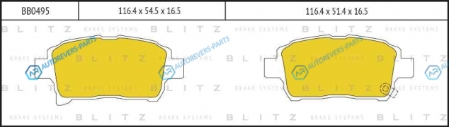 BB0495 Колодки тормозные дисковые