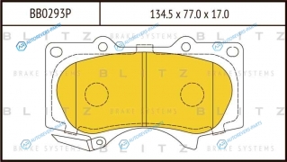 BB0293P Колодки тормозные дисковые