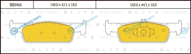 BB0466 Колодки тормозные дисковые