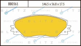 BB0361 Колодки тормозные дисковые