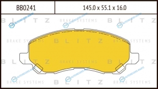 BB0241 Колодки тормозные дисковые