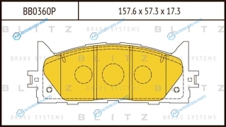 BB0360P Колодки тормозные дисковые