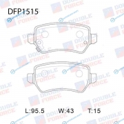 DFP1515 Колодки тормозные дисковые Double Force