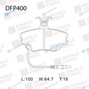 DFP400 Колодки тормозные дисковые Double Force