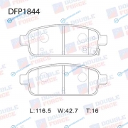 DFP1844 Колодки тормозные дисковые Double Force