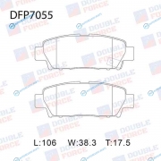 DFP7055 Колодки тормозные дисковые Double Force