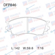 DFP846 Колодки тормозные дисковые Double Force