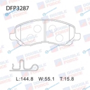 DFP3287 Колодки тормозные дисковые Double Force