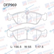 DFP969 Колодки тормозные дисковые Double Force