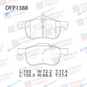 DFP1388 Колодки тормозные дисковые Double Force