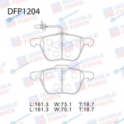 DFP1204 Колодки тормозные дисковые Double Force