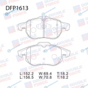 DFP1613 Колодки тормозные дисковые Double Force