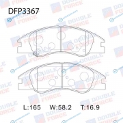 DFP3367 Колодки тормозные дисковые Double Force