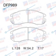 DFP989 Колодки тормозные дисковые Double Force