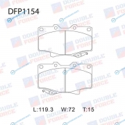 DFP1154 Колодки тормозные дисковые Double Force