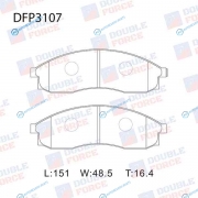 DFP3107 Колодки тормозные дисковые Double Force