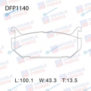 DFP1140 Колодки тормозные дисковые Double Force