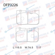 DFP3226 Колодки тормозные дисковые Double Force