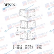DFP797 Колодки тормозные дисковые Double Force