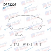 DFP3205 Колодки тормозные дисковые Double Force
