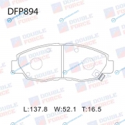 DFP894 Колодки тормозные дисковые Double Force