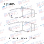 DFP3406 Колодки тормозные дисковые Double Force
