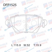 DFP1525 Колодки тормозные дисковые Double Force