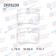 DFP3239 Колодки тормозные дисковые Double Force