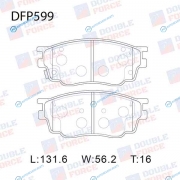 DFP599 Колодки тормозные дисковые Double Force