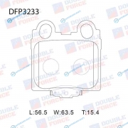 DFP3233 Колодки тормозные дисковые Double Force