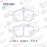 DFP1497 Колодки тормозные дисковые Double Force