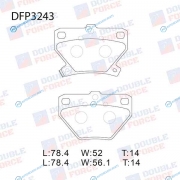 DFP3243 Колодки тормозные дисковые Double Force