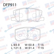DFP911 Колодки тормозные дисковые Double Force