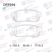 DFP594 Колодки тормозные дисковые Double Force