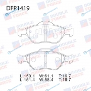DFP1419 Колодки тормозные дисковые Double Force