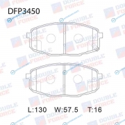 DFP3450 Колодки тормозные дисковые Double Force