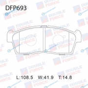 DFP693 Колодки тормозные дисковые Double Force