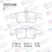 DFP1546 Колодки тормозные дисковые Double Force
